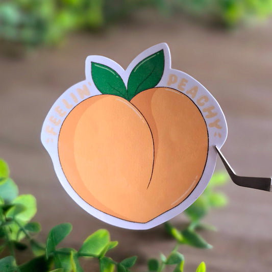 Feelin' Peachy Sticker