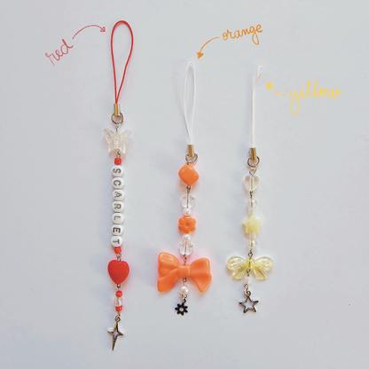 Custom Beaded Charm Keychain