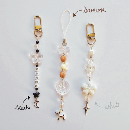 Custom Beaded Charm Keychain