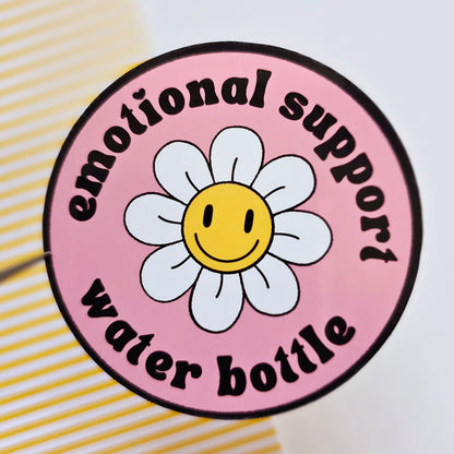 Emotional support water bottle Sticker