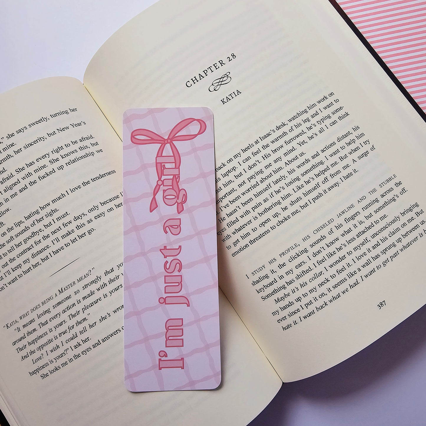 I'm just a girl Coquette Bookmark