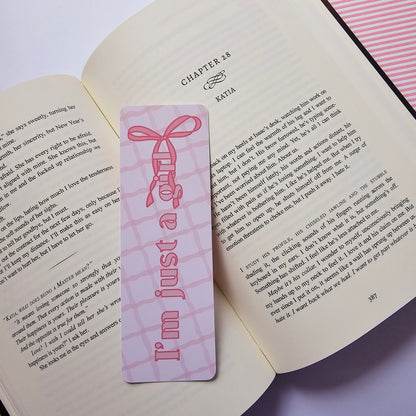 I'm just a girl Coquette Bookmark