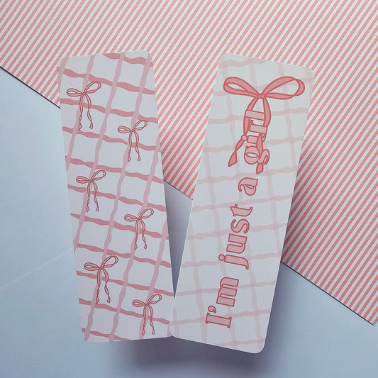 I'm just a girl Coquette Bookmark