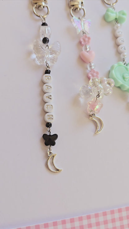 Custom Beaded Charm Keychain