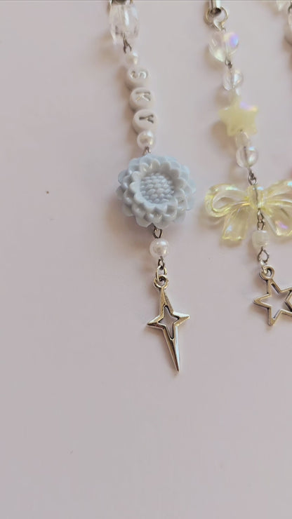 Colorful Beaded Phone Charm