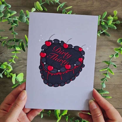 Dirty Thirty Birthday Card (Black)