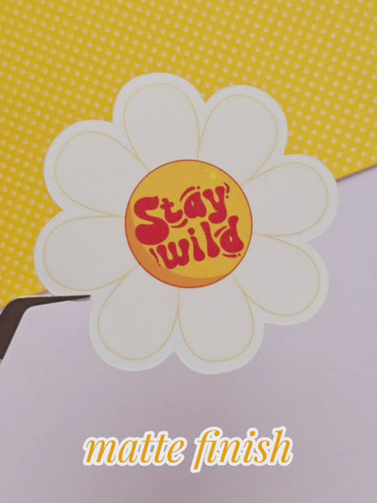Stay Wild Daisy Sticker