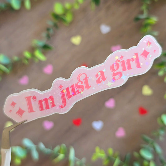 I'm just a girl Sticker