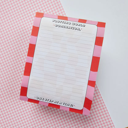 Plotting World Domination Notepad