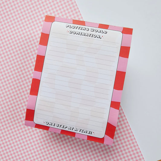 Plotting World Domination Notepad