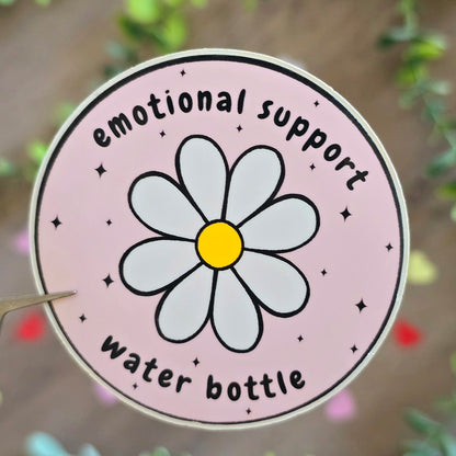 Emotional support water bottle Sticker