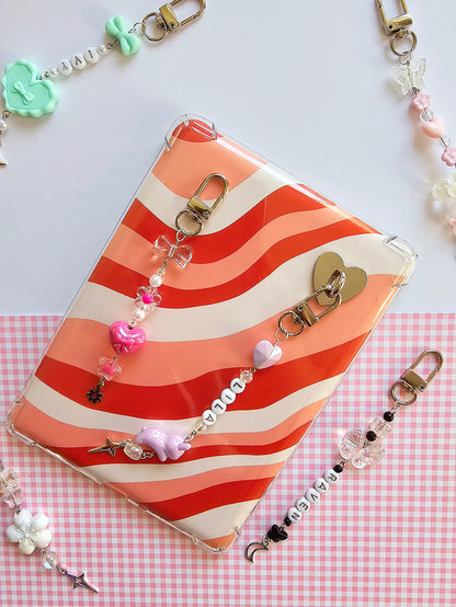 Custom Beaded Charm Keychain