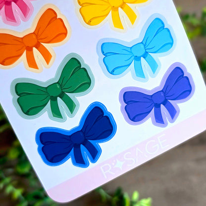 Colorful Bows Sticker Sheet