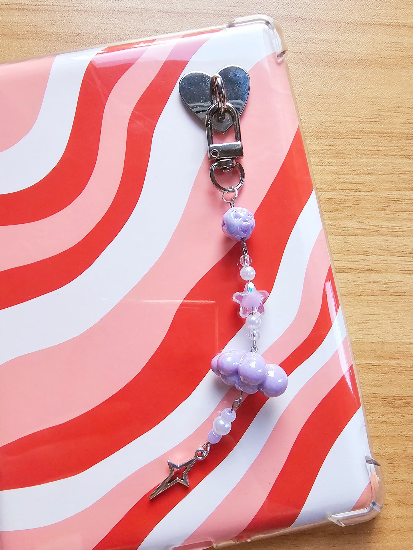 Custom Beaded Charm Keychain