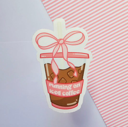 Running on Iced Coffee Sticker